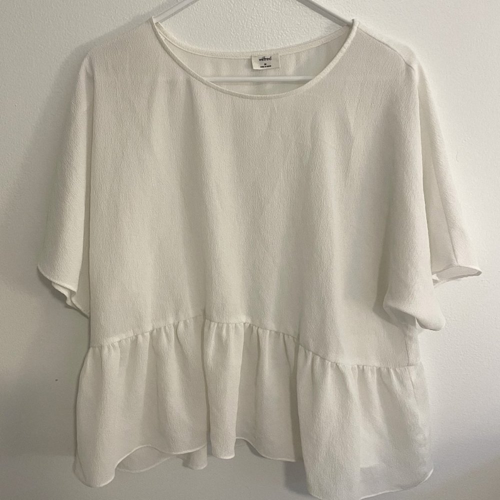 ARITZIA WILFRED SILK TOP
